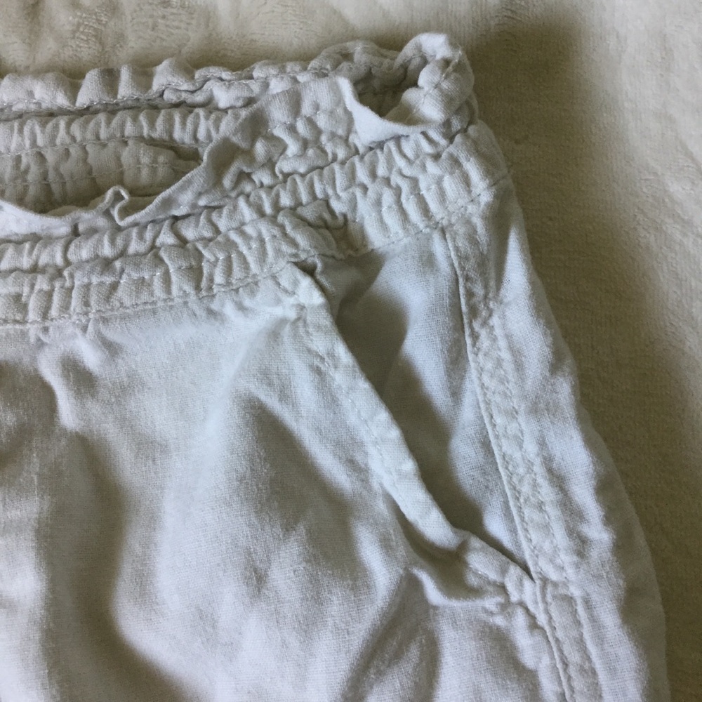 White Ruffle Shorts - Picture 3 of 5